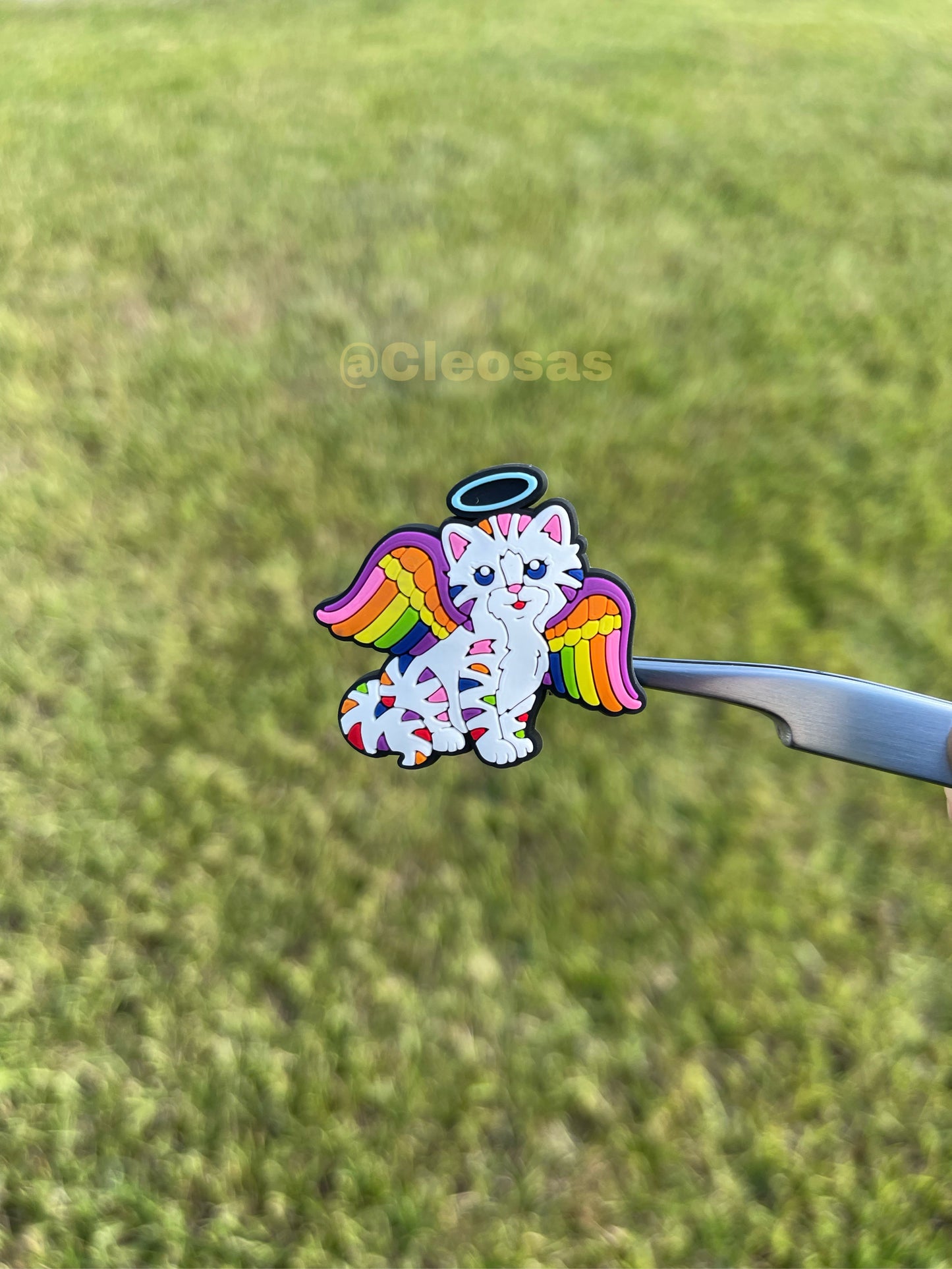 Angel Kitty Lisa Frank Charm