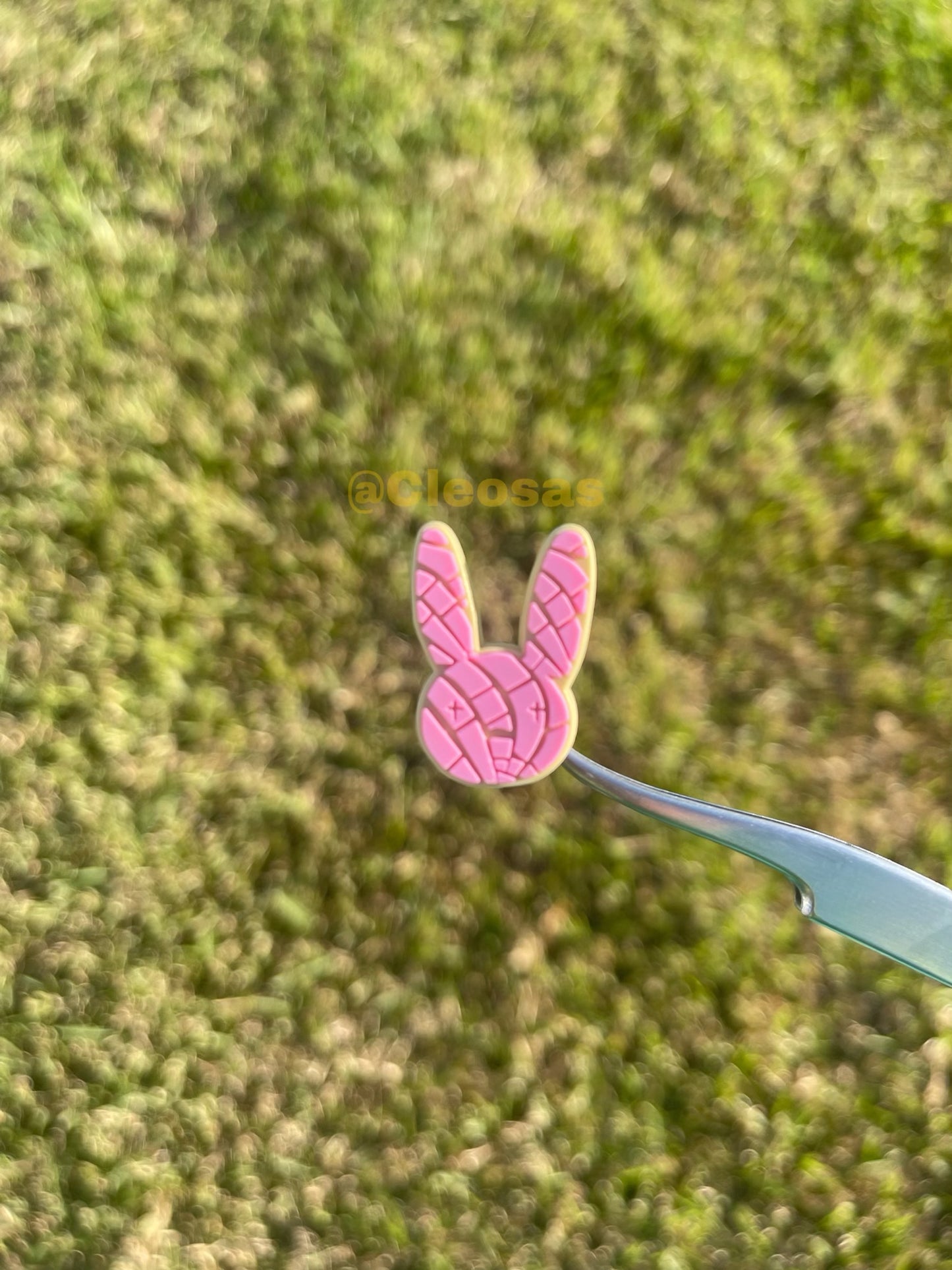 Bad Bunny Pink Concha Charm